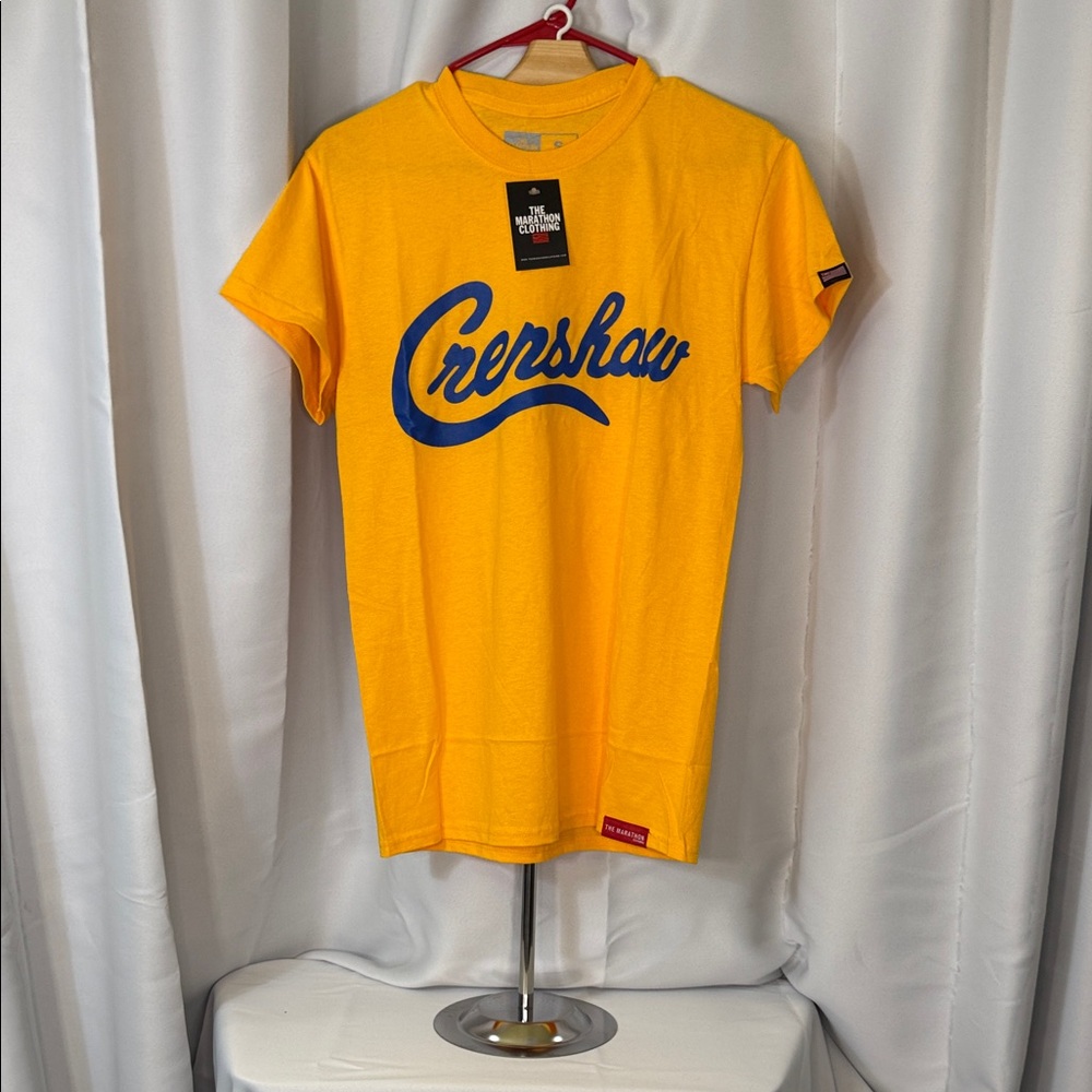 The Marathon Clothing Bright Yellow Shirt with Blue Details
